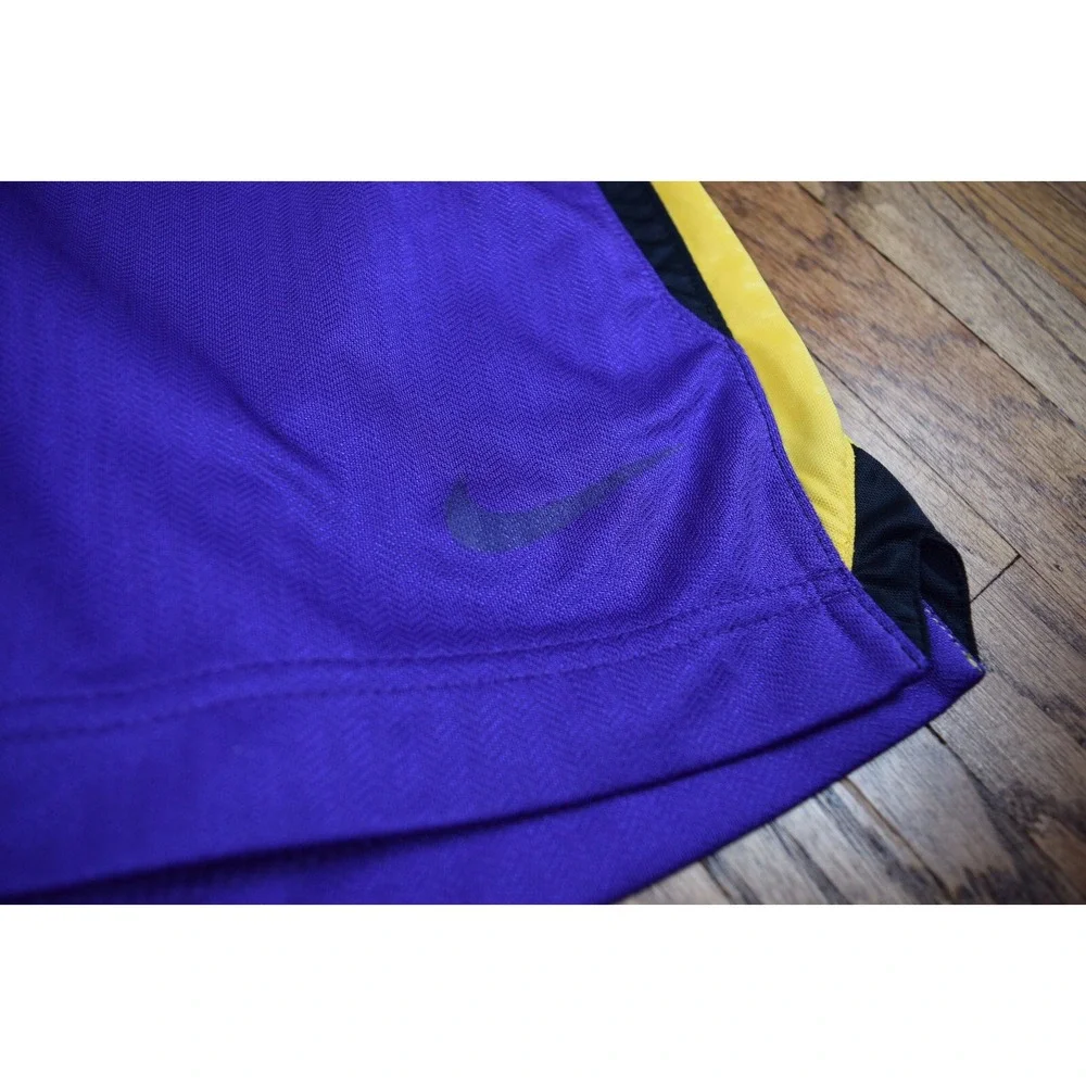 Nike‎ Kobe Bryant Mamba Basketball Shorts Purple Yellow Gold Men's Size Small